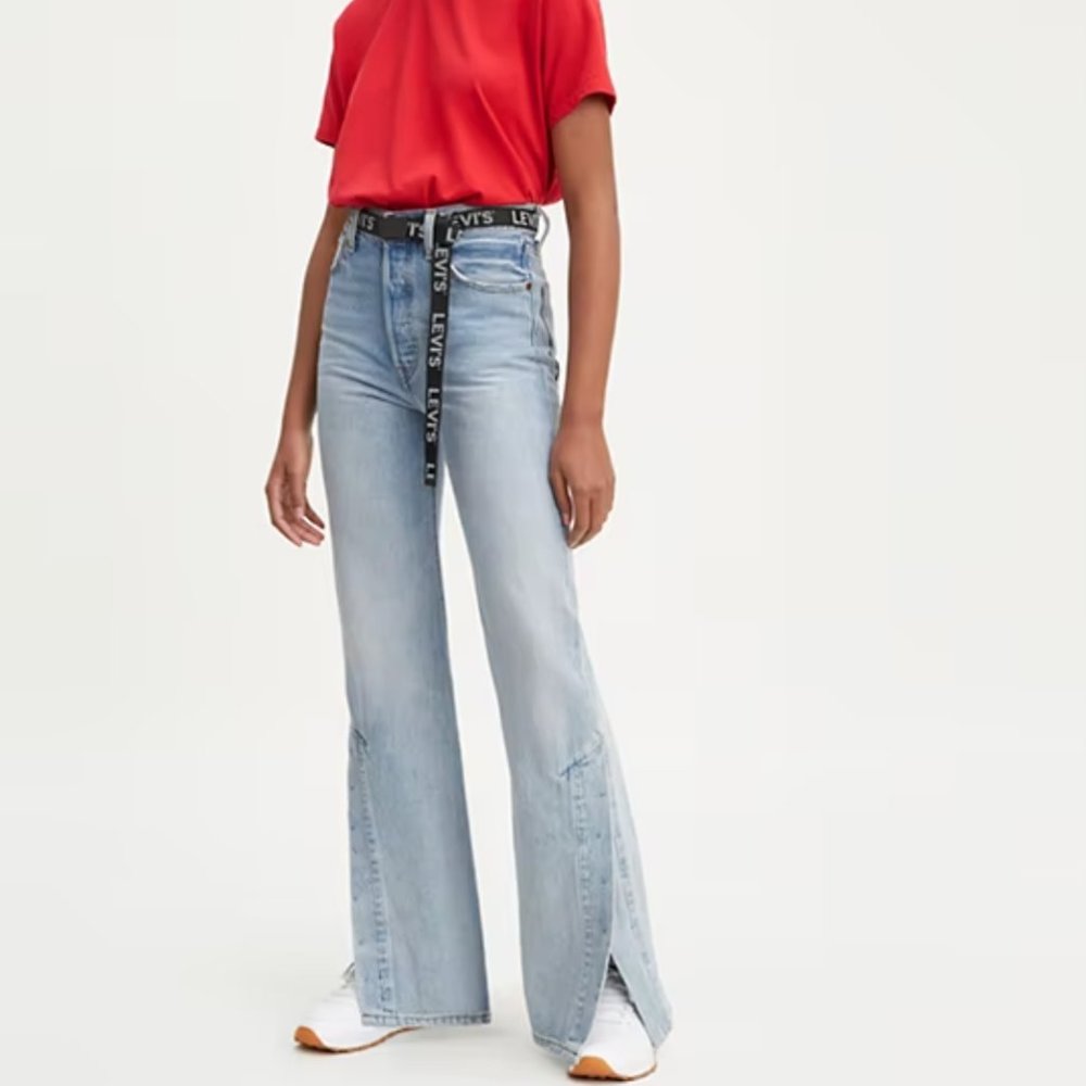 Levi RIBCAGE SPLIT FLARE WOMEN'S JEANS